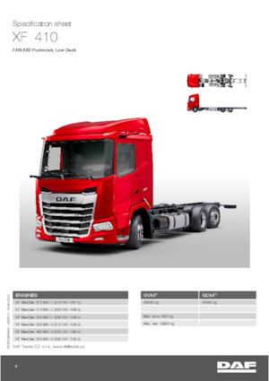 Bakwagen DAF XF 410 FAN Low Deck