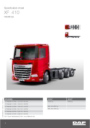 Bakwagen DAF XF 480 FAQ
