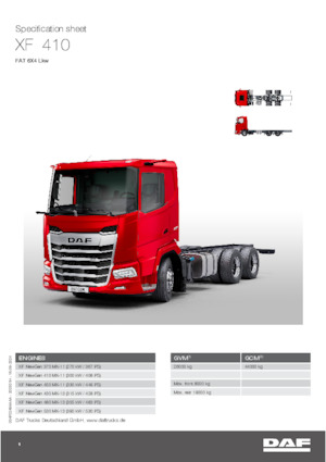 Bakwagen DAF XF 410 FAT