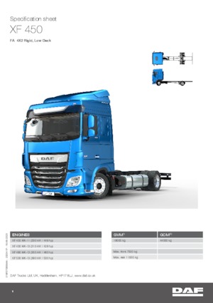 Bakwagen DAF XF 450 FA Low Deck