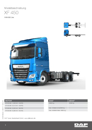 Bakwagen DAF XF 450 FAN