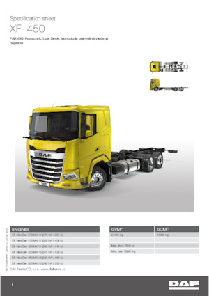 Bakwagen DAF XF 480 FAR Low Deck