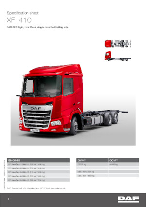 Bakwagen DAF XF 370 FAR Low Deck