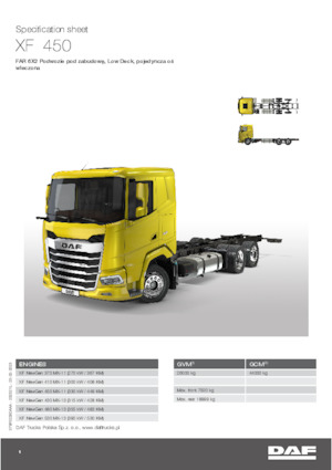 Bakwagen DAF XF 480 FAR Low Deck