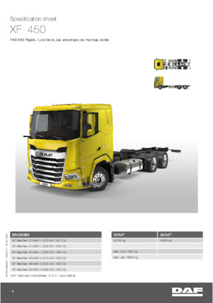 Bakwagen DAF XF 480 FAS Low Deck