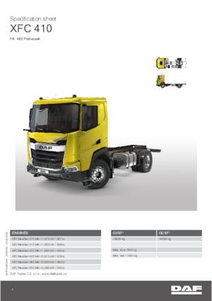 Bakwagen DAF XFC 410 FA