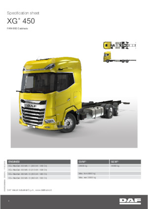 Bakwagen DAF XG+ 530 FAN