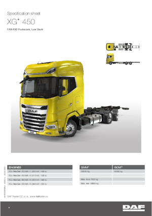 Bakwagen DAF XG+ 430 FAN Low Deck
