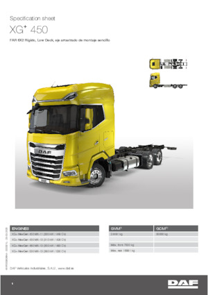 Bakwagen DAF XG+ 480 FAR Low Deck