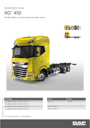 Bakwagen DAF XG+ 480 FAR Low Deck