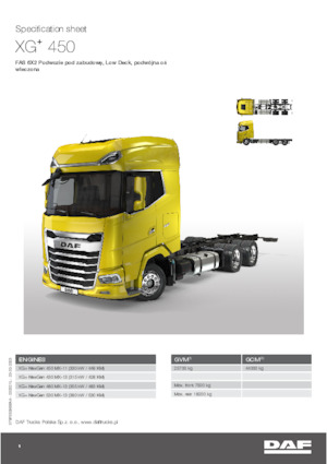 Bakwagen DAF XG+ 450 FAS Low Deck