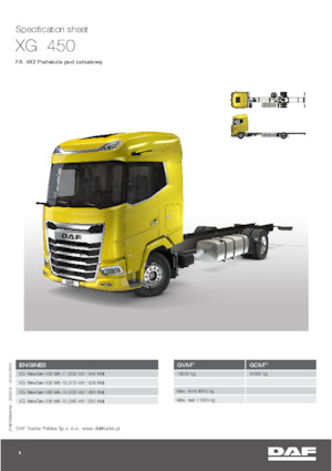 Bakwagen DAF XG 480 FA