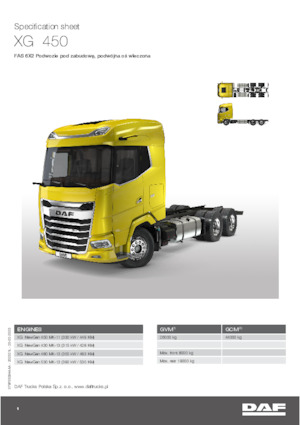 Bakwagen DAF XG 530 FAS