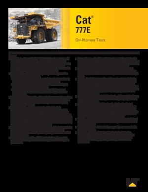 Stortwagen met achterwaartse kanteling Caterpillar 777E