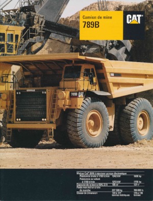 Stortwagen met achterwaartse kanteling Caterpillar 789B