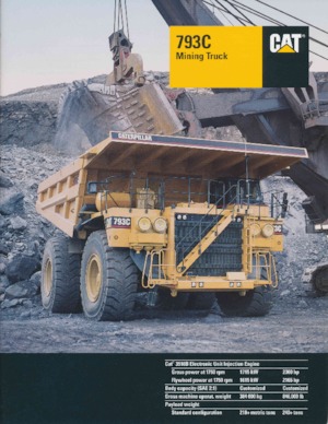 Stortwagen met achterwaartse kanteling Caterpillar 793C