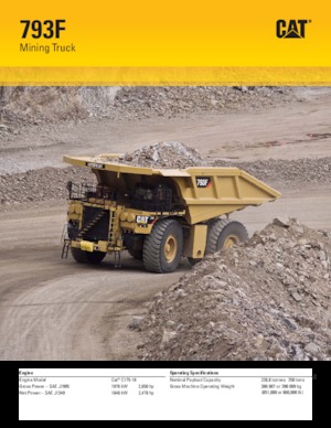 Stortwagen met achterwaartse kanteling Caterpillar 793F