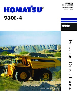 Stortwagen met achterwaartse kanteling Komatsu 930-E4