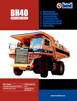 Stortwagen met achterwaartse kanteling Beml BH40