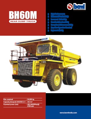 Stortwagen met achterwaartse kanteling Beml BH60M