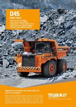 Stortwagen met achterwaartse kanteling TRXBUILD D45