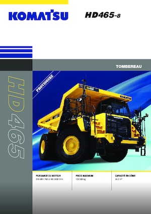 Stortwagen met achterwaartse kanteling Komatsu HD465-8E0