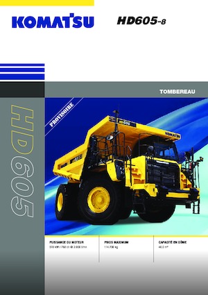 Stortwagen met achterwaartse kanteling Komatsu HD605-8E0