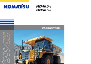 Stortwagen met achterwaartse kanteling Komatsu HD605-8E0