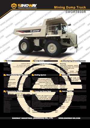 Stortwagen met achterwaartse kanteling Sinoway SWORT600R