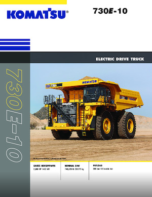 Stortwagen met achterwaartse kanteling Komatsu 730E-10