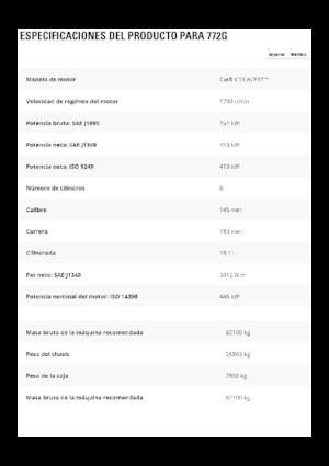 Stortwagen met achterwaartse kanteling Caterpillar 772G