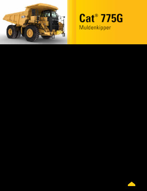 Stortwagen met achterwaartse kanteling Caterpillar 775G