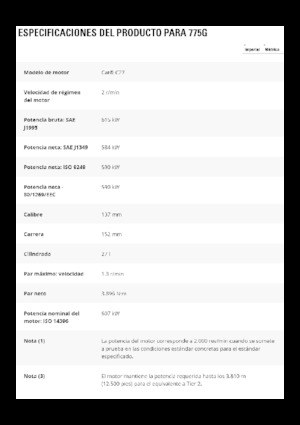 Stortwagen met achterwaartse kanteling Caterpillar 775G