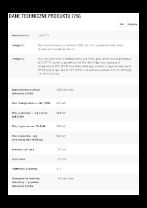 Stortwagen met achterwaartse kanteling Caterpillar 775G