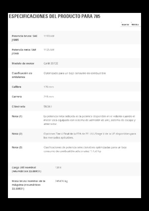 Stortwagen met achterwaartse kanteling Caterpillar 785