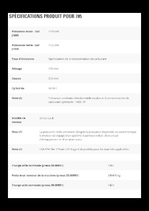 Stortwagen met achterwaartse kanteling Caterpillar 785
