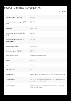 Stortwagen met achterwaartse kanteling Caterpillar 794 AC