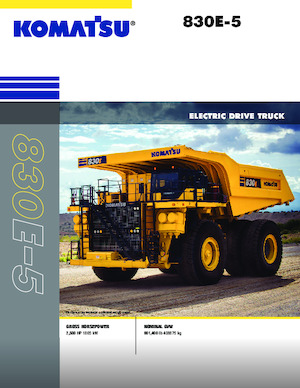 Stortwagen met achterwaartse kanteling Komatsu 830-E
