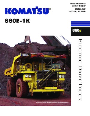 Stortwagen met achterwaartse kanteling Komatsu 860E-1K