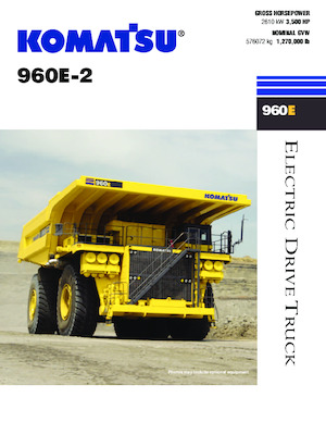 Stortwagen met achterwaartse kanteling Komatsu 960E-2