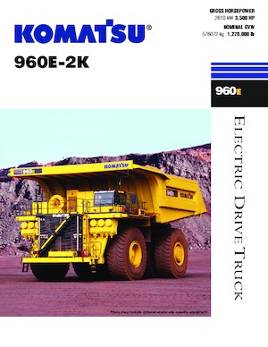 Stortwagen met achterwaartse kanteling Komatsu 960E-2K