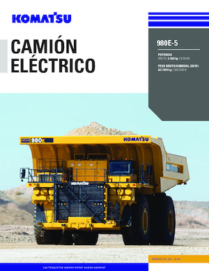 Stortwagen met achterwaartse kanteling Komatsu 980E-5