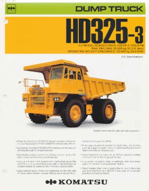 Stortwagen met achterwaartse kanteling Komatsu HD180-4