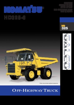 Stortwagen met achterwaartse kanteling Komatsu HD325-6