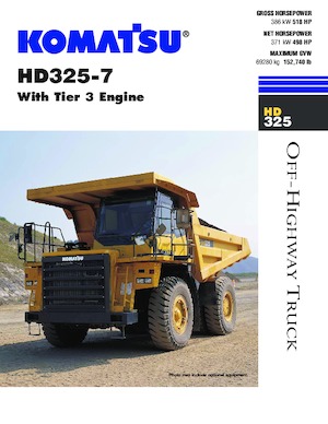 Stortwagen met achterwaartse kanteling Komatsu HD325-7