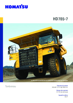 Stortwagen met achterwaartse kanteling Komatsu HD785-7