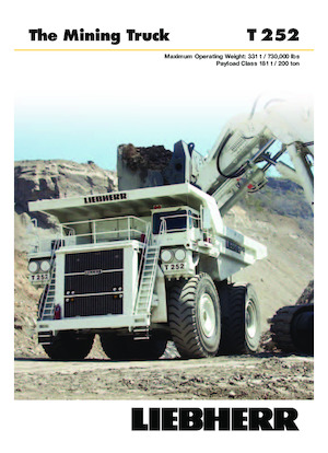 Stortwagen met achterwaartse kanteling Liebherr T 252