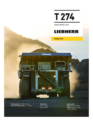 Stortwagen met achterwaartse kanteling Liebherr T 274