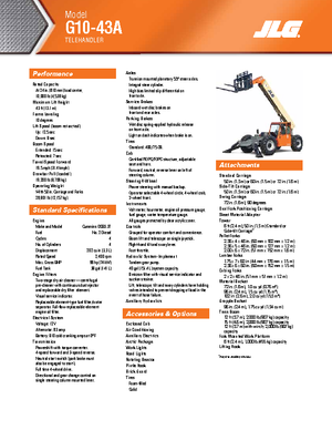 Telescoopladers JLG G 10-43 A