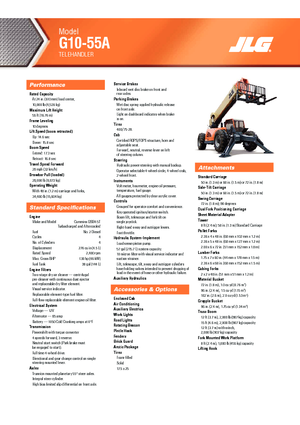 Telescoopladers JLG G 10-55 A